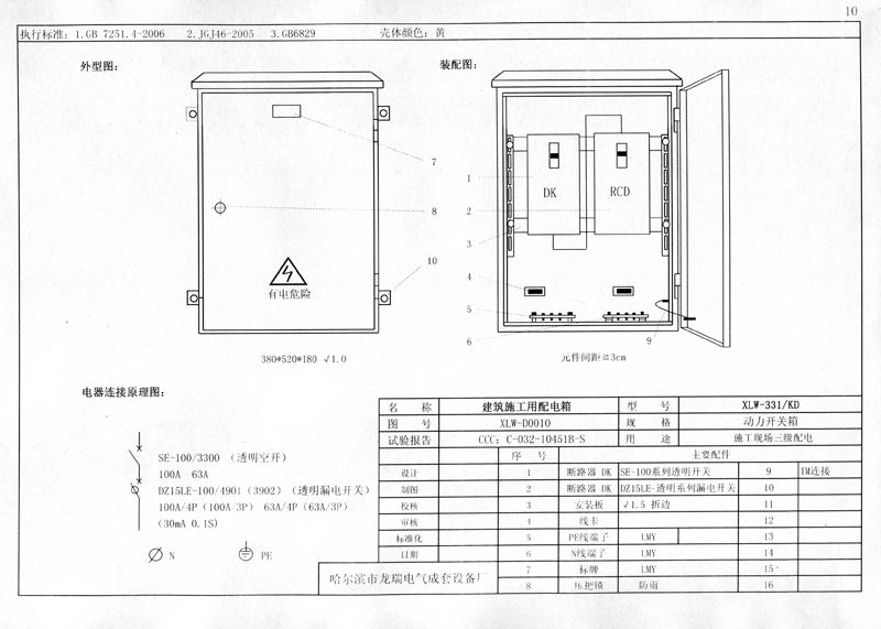 從變壓器到配電箱！臨時電源線連接和配電箱配置標準圖！